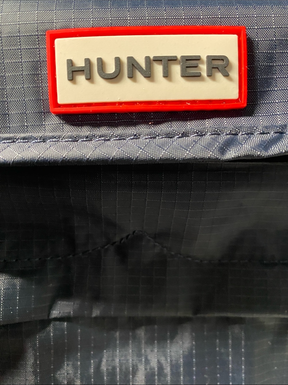 New HUNTER Original Packable Crossbody Navy Nylon Travel Lightweight Vacation - Picture 7 of 17